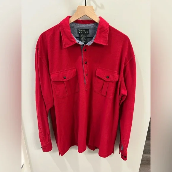 Vintage Scandia Woods Red Long Sleeve Shirt – Size XL - Picture 1 of 6